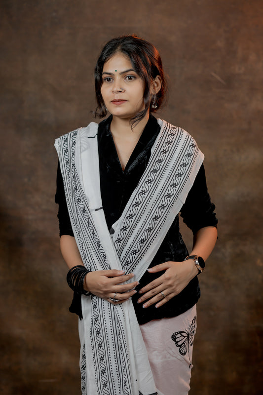 Chap Kali – Jaipur Handblock Print Saree