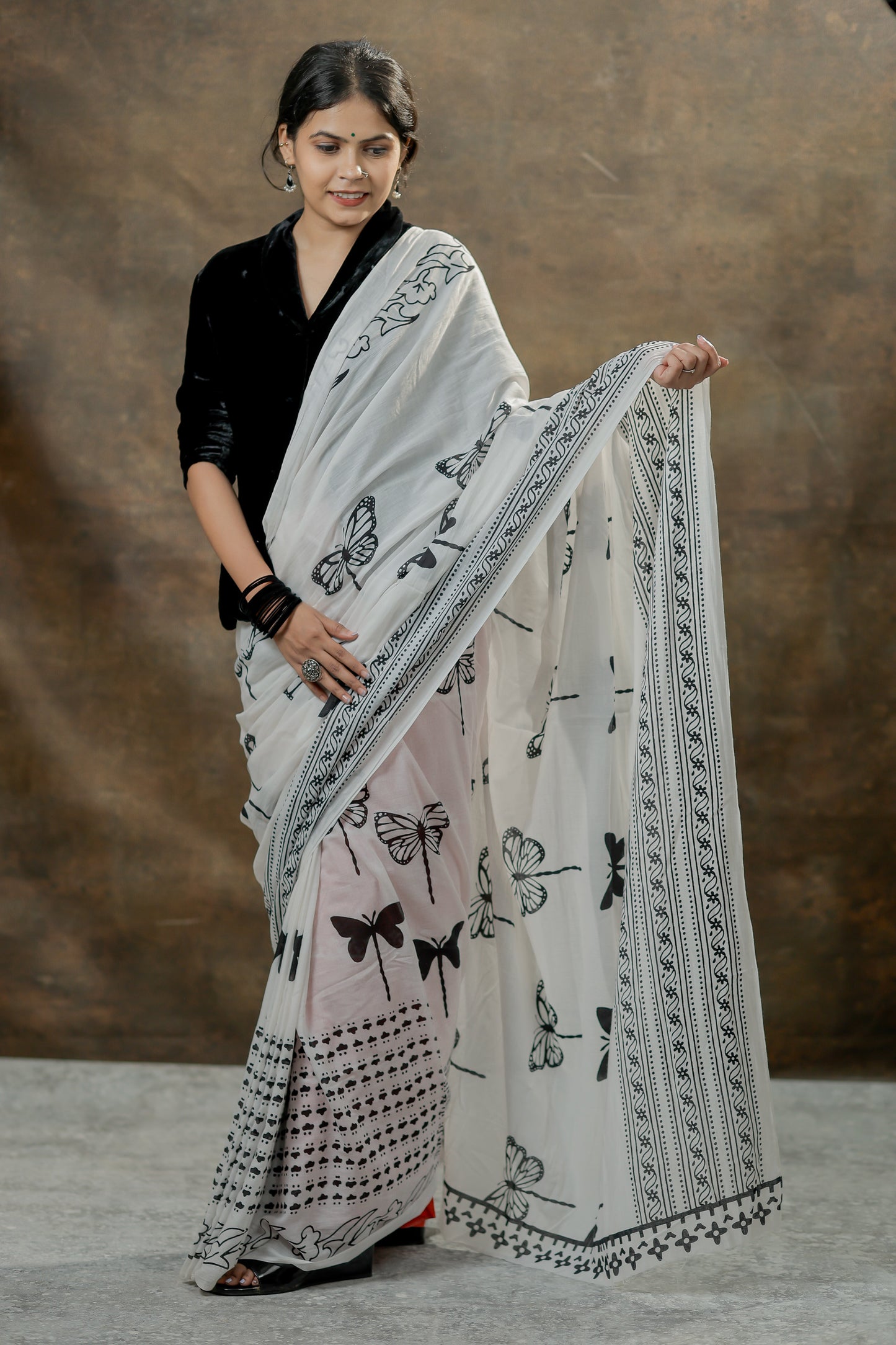 Chap Kali – Jaipur Handblock Print Saree