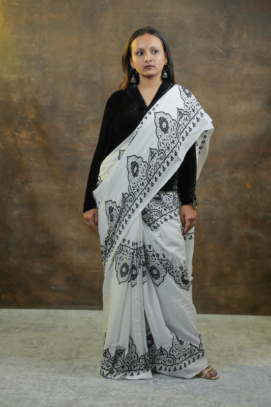 Rangika – Jaipur Handblock Print Saree